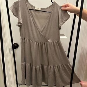 See You Monday Gray Dress